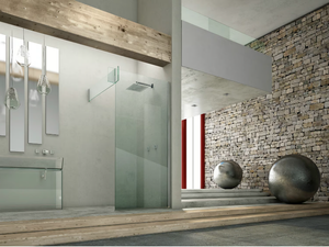 ICONA SEPARÈ CORNER - Glass Walk in shower - Shower by MEGIUS