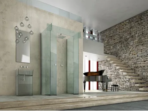 ICONA SEPARÈ WALL - Glass shower cabin - Shower by MEGIUS