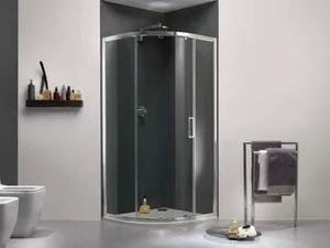 MORELIVE® - Niche glass shower cabin with sliding door - Door by MEGIUS