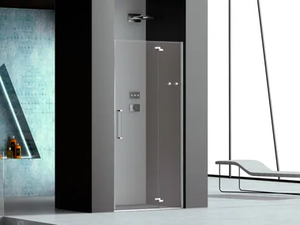PRISMA 2.0 - Niche glass shower cabin with hinged door - Door by MEGIUS