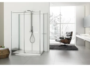 SOLODOCCIA - 2 places shower cabin with tray - Shower by MEGIUS