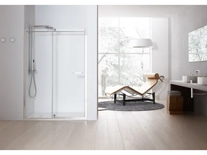 SOLODOCCIA® PB1 - Niche shower cabin with hinged door - Door by MEGIUS