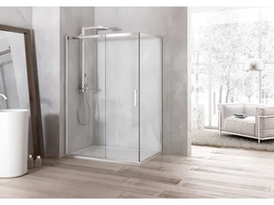 SOLODOCCIA PIVOT AB0 - 2 places corner shower cabin - Shower by MEGIUS