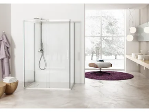 SOLODOCCIA SLIDING A1S - 2 places shower cabin with sliding door - Door by MEGIUS