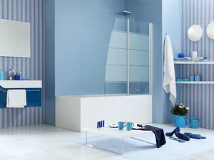 WEB 1.0 V2V - Glass bathtub wall panel - Paneling by MEGIUS