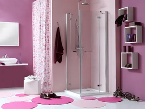 WEB 2.0 A - Corner shower cabin with hinged door - Door by MEGIUS