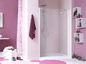 WEB 2.0 B2F - 2 places niche shower cabin with hinged door - Door by MEGIUS