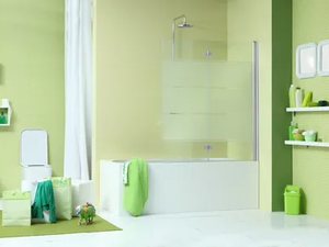 WEB 2.0 V2D - Glass bathtub wall panel - Paneling by MEGIUS