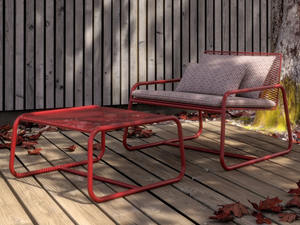 LOLITA - Metal garden armchair with armrests - Armchair by MEMEDESIGN