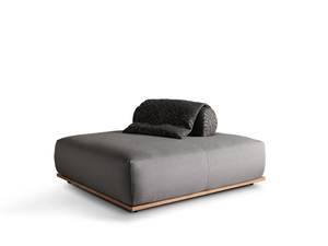 CLAUD OPEN AIR - Upholstered fabric pouf - Pouf by Meridiani