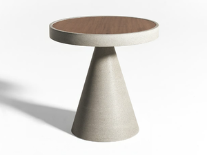 CONE OPEN AIR - Round Ductal® garden side table - Side table by Meridiani