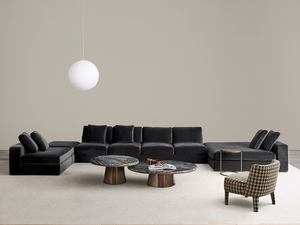 HAROLD - Sectional fabric sofa with removable cover - Sofa by Meridiani