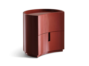 JOHNNY - Wooden bedside table with drawers - Side table by Meridiani