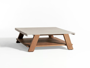 JOI OPEN AIR - Square UHPC garden side table - Side table by Meridiani