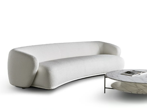 RENÉ - Curved fabric sofa - Sofa by Meridiani