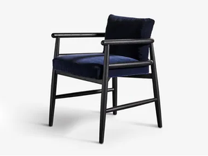 TERESINA - Upholstered fabric chair with armrests - Chair by Meridiani