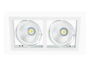 FIRST DUO - Recessed LED multiple powder coated aluminium spotlight - Functional light by Metalmek