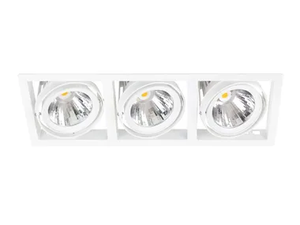 FIRST TRIO - Recessed LED multiple aluminium spotlight - Functional light by Metalmek
