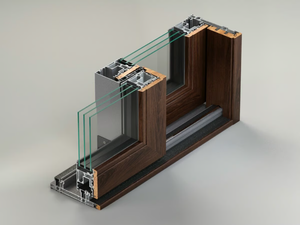 AELLE-S 190 STH - Aluminium and wood thermal break window - Finishes accessories by METRA Building