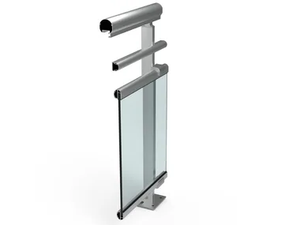 VERONA - Glass and aluminium parapet - Finishes accessories by METRA Building