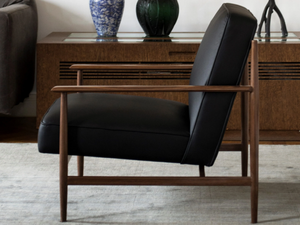 GAIA - Leather armchair with armrests - Armchair by MG12