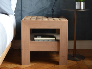 SOFIA - Solid wood bedside table with drawers - Side table by MG12