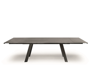 ALEXANDER - Extending rectangular glass ceramic table - Table by Midj