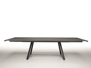 ALFRED - Extending rectangular glass ceramic table - Table by Midj