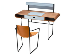 APELLE - Rectangular wooden writing desk with drawers - Desk by Midj