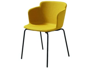 CALLA PM M TS - Upholstered fabric chair with armrests - Chair by Midj