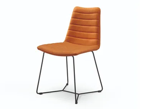 COVER T - Sled base upholstered chair - Chair by Midj