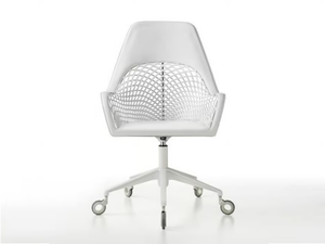 GUAPA DPA - Tanned leather office chair with castors with 5-Spoke base - Office Chair by Midj