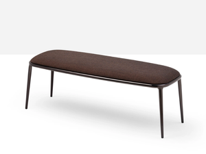 LEA - Bench in fabric and structure in painted steel - Bench by Midj