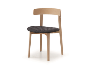 MAYA - Fabric chair with integrated cushion - Chair by Midj