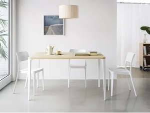 NENÉ - Rectangular wood veneer contract table - Table by Midj