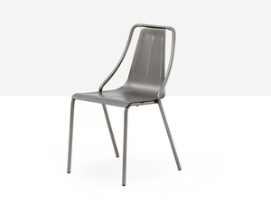 OLA S M - Stackable steel garden chair - Chair by Midj