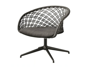 P47 AP GX TS-CU - Swivel with 4-spoke base easy chair with armrests - Armchair by Midj