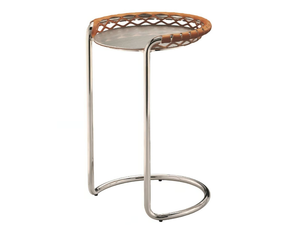 P47 CT-S - Round steel high side table - Coffee table by Midj