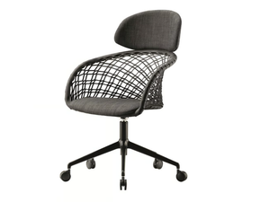 P47 DPA TS-CU - Swivel office chair with 5-Spoke base with headrest - Office Chair by Midj