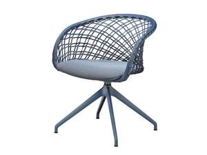 P47 P GX TS-CU - Swivel trestle-based chair with armrests - Chair by Midj