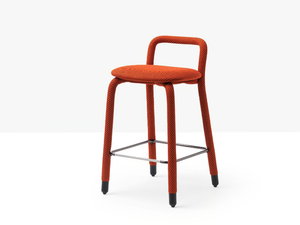 PIPPI - Fabric stool with footrest - Stool by Midj