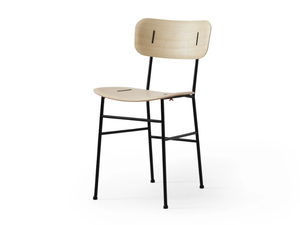 PIUMA S M LG - Wooden chair with metal frame - Chair by Midj