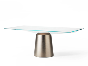SPIKE - Rectangular glass table - Table by Midj