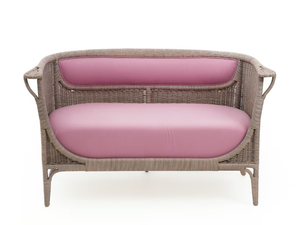 ANGELINA - Woven wicker small sofa - Sofa by Mila Maurizi