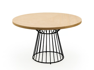 CAROL - Round wooden table - Table by Mila Maurizi
