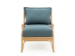 NATALIE - Rattan armchair with armrests - Armchair by Mila Maurizi