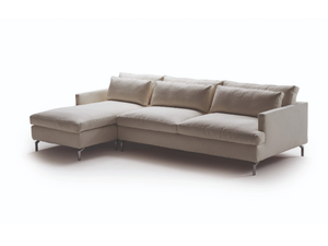 DAVE - 3 seater fabric sofa bed with chaise longue - Sofa by Milano Bedding