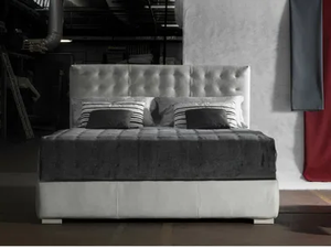 FIJI - Upholstered fabric double bed - Bed frame by Milano Bedding