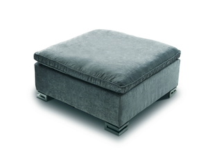 GARRISON - Upholstered fabric pouf - Pouf by Milano Bedding