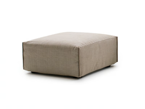 PARKER - Upholstered fabric pouf - Pouf by Milano Bedding